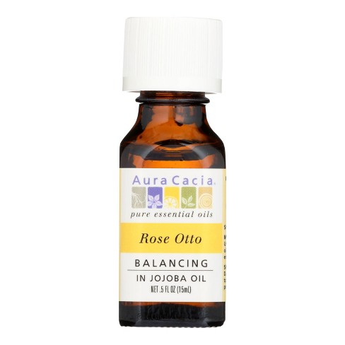 Aura Cacia Balancing Rose Otto in Jojoba Oil Pure Essential Oil - 0.5 fz - image 1 of 4