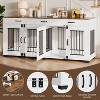 Nasitip 71'' Dog Crate Furniture for 2 Dogs, Wooden Double Dog Crate with 3 Drawers and Removable Room Divider for Large Medium Dogs - 4 of 4