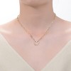 Guili 14K Gold Plated Necklace with Heart Charm, adorned with Cubic Zirconia, designed for kids/teens with a stylish and timeless touch. - 3 of 3