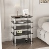 Modern Coffee Table, Glass Tea Table Center End Table for Living Room and Office - 2 of 4