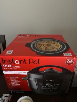 Instant Pot Rio Wide 7.5qt 7-in-1 Electric Pressure Cooker & Multi ...