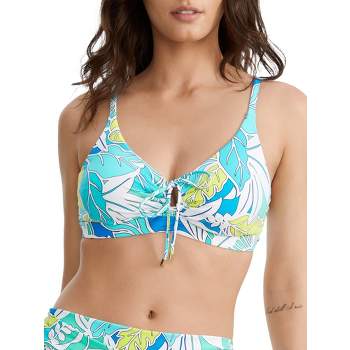 Elomi Women's Plus Size Bazaruto Plunge Underwire Bikini Top