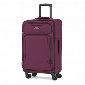 World Traveler Dejuno Jasper 20-Inch Carry-On Lightweight Expandable Spinner Luggage - 1 of 3