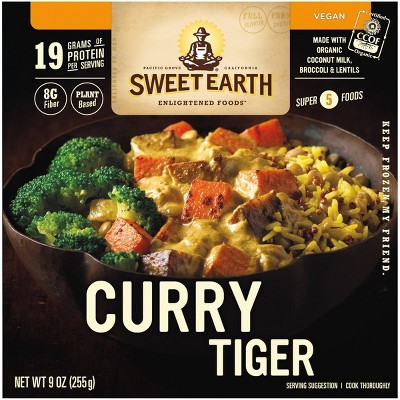 Sweet Earth Vegan Frozen Natural Foods Curry Tiger - 9oz