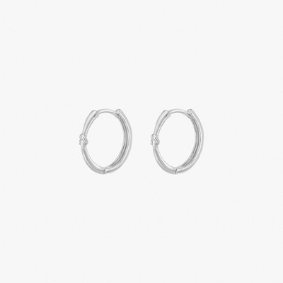 Bearfruit Jewelry Sterling Silver 18k Gold Plated Hannah Tangled Hoop Earrings