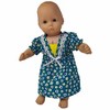 Doll Clothes Superstore Size 6 Green Flower Matching Girl And Doll Nightgowns - 4 of 4