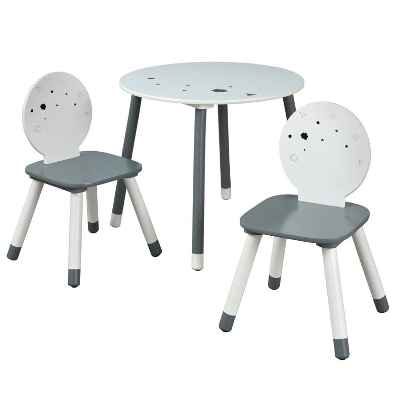 3pc Talori Kids&#39; Table and Chair Set Gray/White - Buylateral, 6 of 7