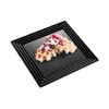 Smarty Had A Party 12" x 12" Black Square with Groove Rim Plastic Serving Trays (24 Trays) - image 2 of 4