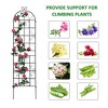 4 Pack Metal Garden Trellis 86.7" x 19.7"/71"x19.7" Rustproof Trellis for Climbing Plants Outdoor Flower Support Black - 2 of 4