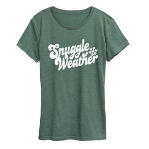 Women's - Instant Message - Snuggle Weather Short Sleeve Graphic T-Shirt - 1 of 4
