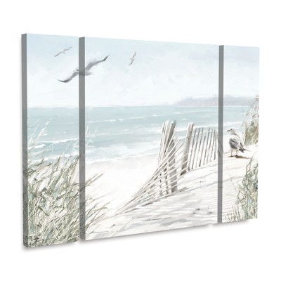 Trademark Fine Art-The Macneil Studio 'Coastal Dunes' Multi Panel Art Set Large 3 Piece