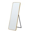 Okak 64*17in Modern Round Corner Standing Mirror, Mutifunction Full Body Mirror with Hanging Hole, Wall Mirror for Dressing Room, Living Room - 4 of 4