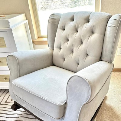 Emma tufted nursery rocking chair hot sale