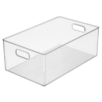 InterDesign Large Plastic Storage Bin with Handle