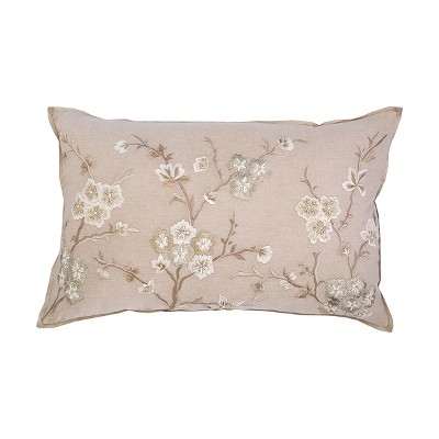 EY Essentials Blossom Branch Embroidered Pillow