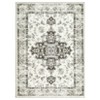 9'x12' Washable Oriental Medallion Rug - Low-Pile Rubber Backing, Stain Resistant for Living Room, Kid/Pet Friendly - 2 of 4