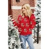 Christmas Sweater for Women Cute Merry Xmas Santa Holiday Pullover Crewneck Knit Sweatshirts Tops - 4 of 4