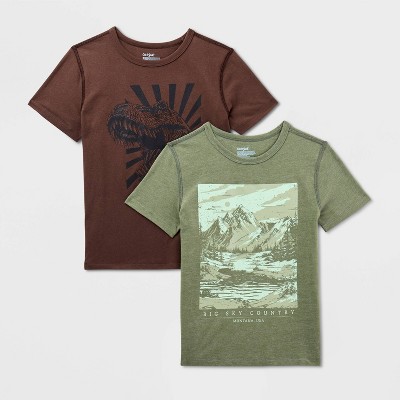 Kids' 2pk Adaptive Short Sleeve Graphic T-Shirt - Cat & Jack™