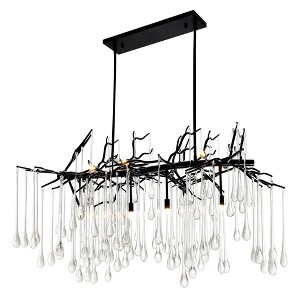 CWI Lighting,Anita 10 Light Chandelier With Black Finish - 1 of 4