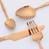 REGALWOVEN Stainless Steel Mirror Polished Flatware Set 4 Pcs 1 Set - 3 of 4