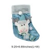 Unique Bargains Christmas Stockings Fabric Blue 9.25"x6.69" 1 Pc - 3 of 4