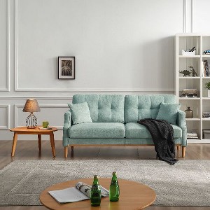 CAVINAS Waterproof Fabric 2 Seater Sofa with USB Charge Port for Living Room, Bedroom, Upholstered Loveseat Sofa, Couches for Living Room - 1 of 4