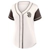 MLB San Diego Padres Women's Short Sleeve White Fashion Jersey - 2 of 3