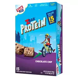CLIF Kid ZBAR Protein Chocolate Chip Snack Bars - 19oz/15ct