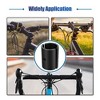 Unique Bargains Bike Handlebar Shim Handlebar Shim Spacer Stem Size Reduce Black 2 Pairs - 3 of 4