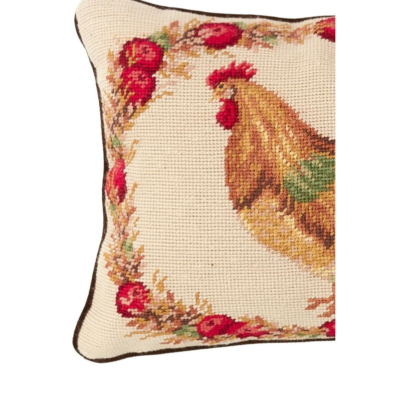 C&F Home 12" x 16" Harvest Rooster Needlepoint Pillow, 2 of 5