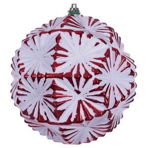 Vickerman Etch Prism White Brush Ornament - 1 of 1