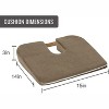 DMI Gradual Slope Seat Cushion, Tailbone & Sciatica Pain Relief, Dining/Desk/Car Seat, 15 in, Carmel - 2 of 3