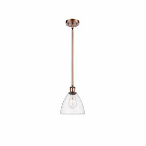 Bristol Glass - 1 Light Mini Pendant In Industrial Style-9.25 Inches Tall and 7.5 Inches Wide - 1 of 1