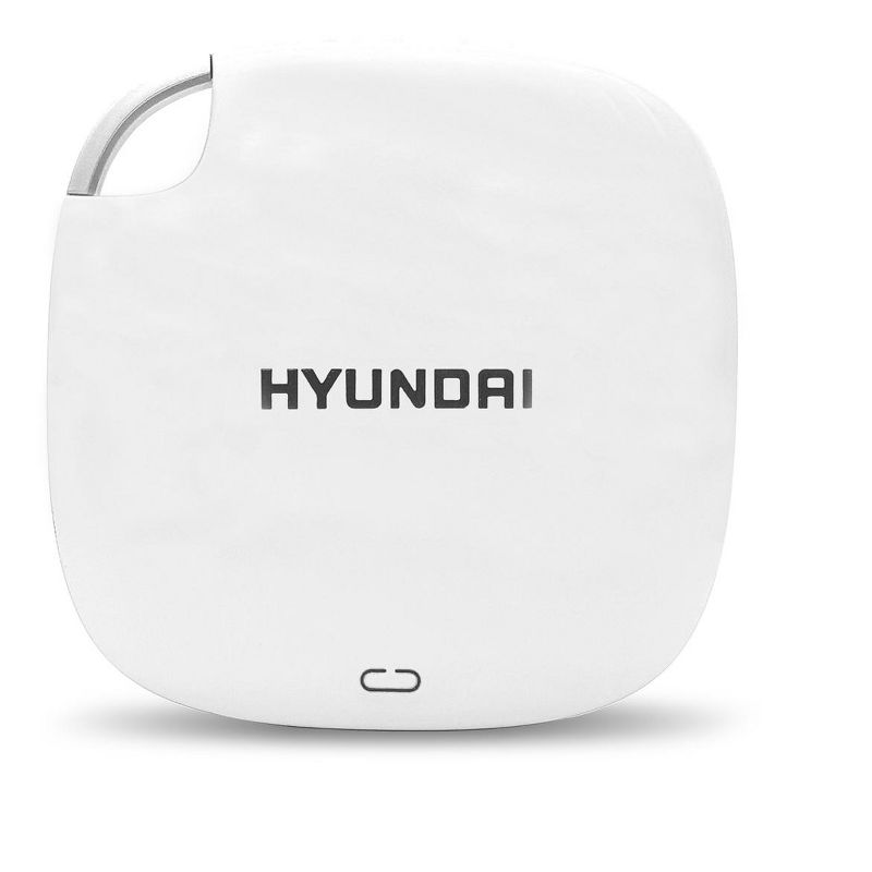 Hyundai 512GB Ultra Portable External SSD for PC/Mac/Mobile, USB-C USB 3.1 - White (HTESD500PW), 1 of 9