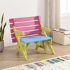 Infurnic Patio Accent Chairs, Folding Chairs with High Back Support, Dual-purpose Accent Chair for Garden Patio, Multicolored, 24.2"*18.1"*22.8" - 2 of 4