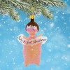 Italian Ornaments 4.5 Inch Baby's First Christmas Pink Pillow Puff Angel Italian Ornament Keepsake Tree Ornaments - 2 of 4