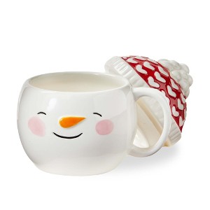 tag Snowman Lidded Mug - 1 of 2