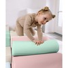 KIDKII 6 Piece Mirror Soft Play Foam Climbing Sensory Blocks Toddler Toy, Pastel - 4 of 4