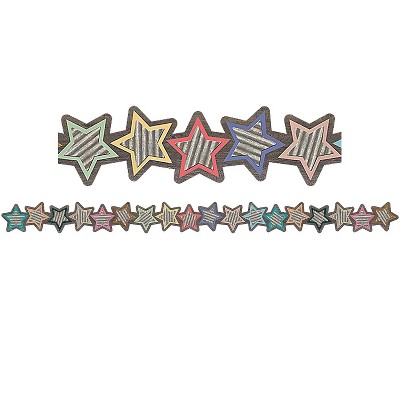 Teacher Created Resources Home Sweet Classroom Stars Die-Cut Border Trim 6 Packs of 12 (TCR8813BN)