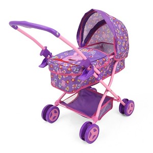 Peppa Pig: Doll Pram - Purple, Pink, Flowers - 1 of 4