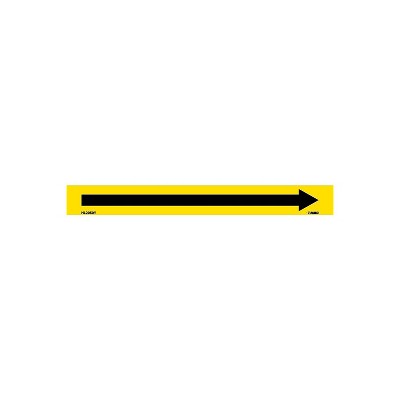 National Marker Pipemarker; Adhesive Vinyl Directional Arrows Yellow 1X9 3/4" Cap Height HL2050Y