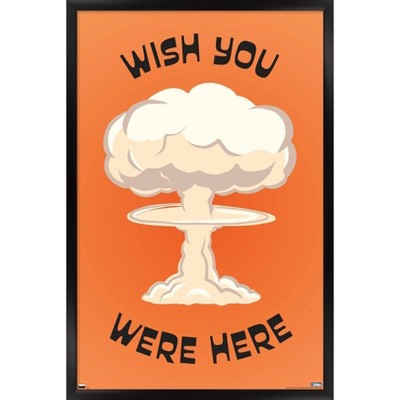 Trends International Well This Is Awkward - Wish You Were Here Framed Wall Poster Prints