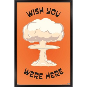 Trends International Well This Is Awkward - Wish You Were Here Framed Wall Poster Prints - 1 of 4