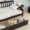 NicBex Twin Size Daybed with Storage 77.3" Wooden Frame Day Bed with Slatted Sides and 2 Spacious Drawers for Apartments, White - 4 of 4