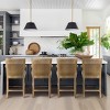 NicBex Rattan Dining Chairs Upholstered Chair Cane Back Counter Stool Suitable for Dining Room, Cream, Natural - 4 of 4