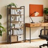 5-Tier Tall Bookshelf, Bookcase with Steel Frame, Book Shelf for Living Room, Home Office, Study, 11.8 x 31.5 x 60.6 Inches, Industrial Style - 2 of 4
