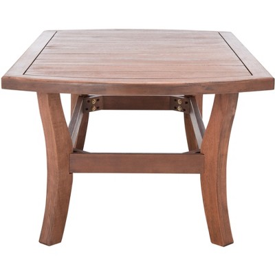 Eucalyptus Wood Payden 50" Natural Finish Outdoor Coffee Table