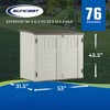 Suncast 3 Door Locking System Horizontal Storage Shed Stow Away, Ivory (3 Pack) - 2 of 4