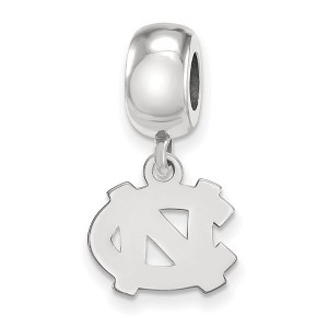 Black Bow Jewelry Sterling Silver North Carolina Tar Heels NCAA Bead Charm - 1 of 3