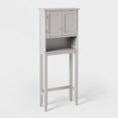 Over The Toilet Wood Linen Tower Gray - Threshold™